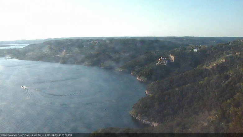 Lake Travis webcam, April 25, 2019 5:55 PM CT