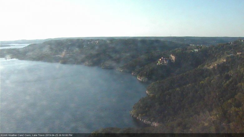 Lake Travis webcam, April 25, 2019 6:00 PM CT