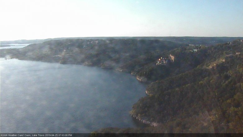 Lake Travis webcam, April 25, 2019 6:05 PM CT