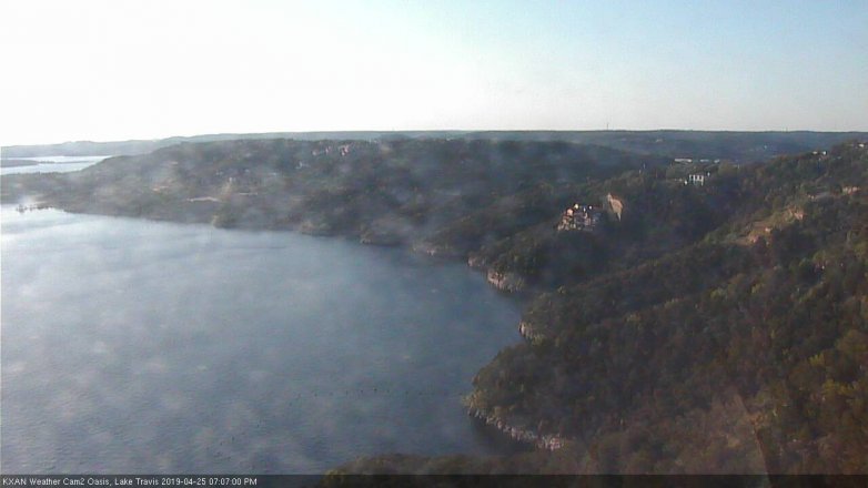 Lake Travis webcam, April 25, 2019 6:10 PM CT