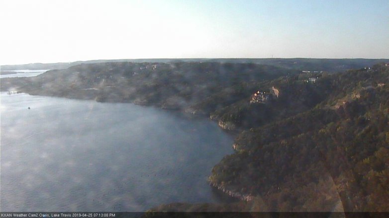 Lake Travis webcam, April 25, 2019 6:15 PM CT