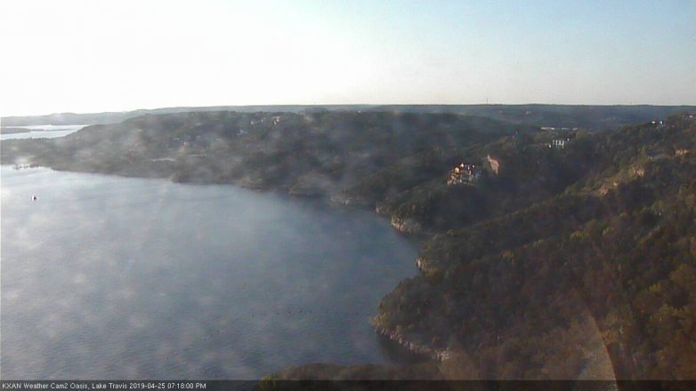 Lake Travis webcam, April 25, 2019 6:20 PM CT