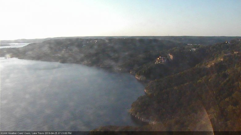 Lake Travis webcam, April 25, 2019 6:25 PM CT
