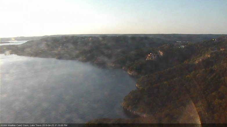 Lake Travis webcam, April 25, 2019 6:30 PM CT
