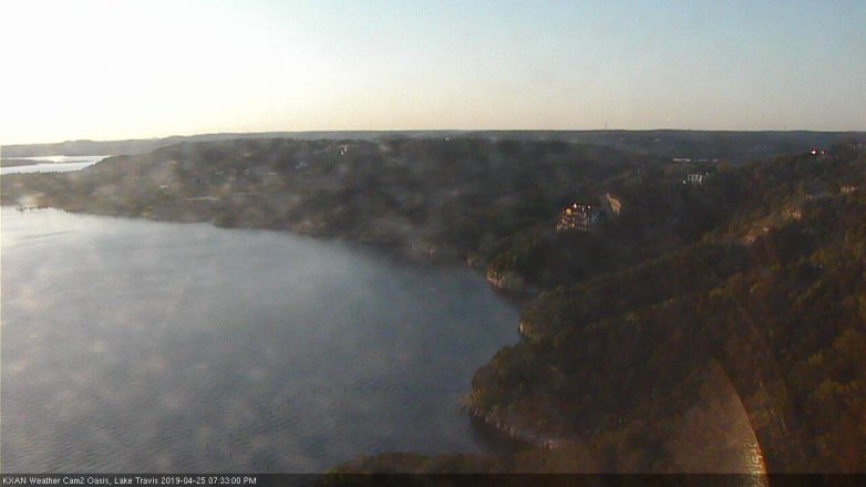 Lake Travis webcam, April 25, 2019 6:35 PM CT