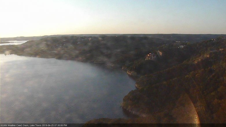 Lake Travis webcam, April 25, 2019 6:40 PM CT