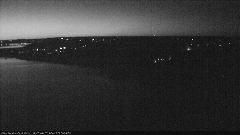 Lake Travis webcam, April 25, 2019 7:55 PM CT