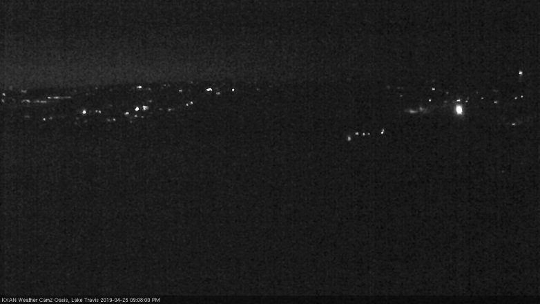 Lake Travis webcam, April 25, 2019 8:10 PM CT
