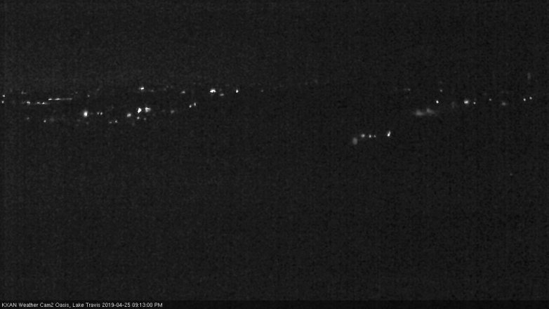 Lake Travis webcam, April 25, 2019 8:15 PM CT
