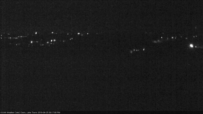 Lake Travis webcam, April 25, 2019 8:20 PM CT