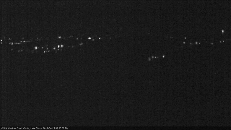 Lake Travis webcam, April 25, 2019 8:40 PM CT