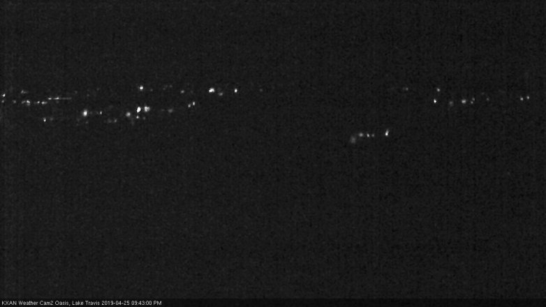 Lake Travis webcam, April 25, 2019 8:45 PM CT