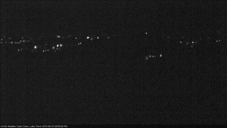Lake Travis webcam, April 25, 2019 9:00 PM CT