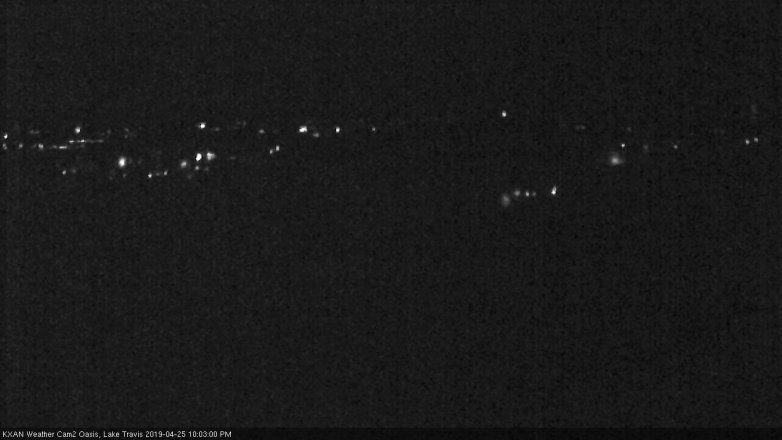 Lake Travis webcam, April 25, 2019 9:05 PM CT