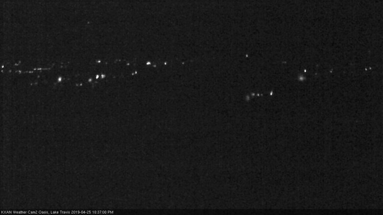 Lake Travis webcam, April 25, 2019 9:40 PM CT