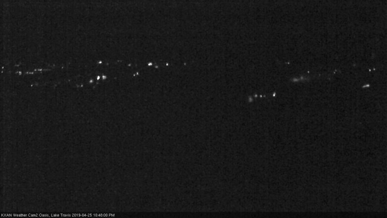 Lake Travis webcam, April 25, 2019 9:50 PM CT