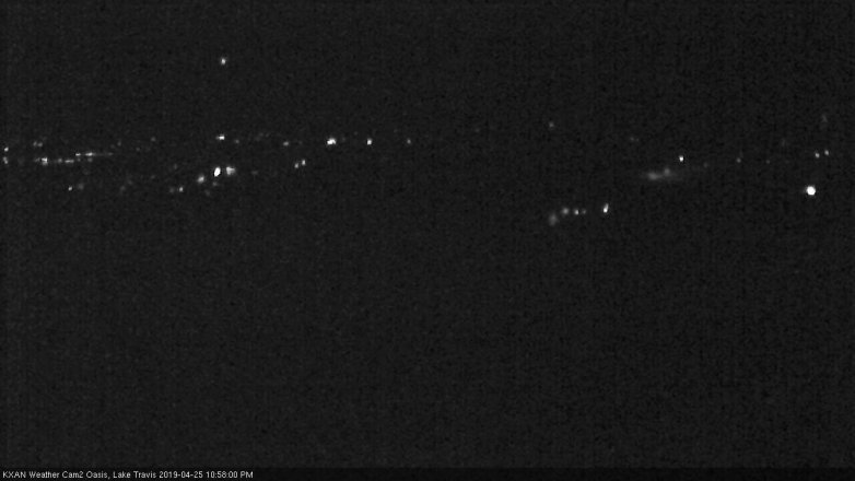 Lake Travis webcam, April 25, 2019 10:00 PM CT