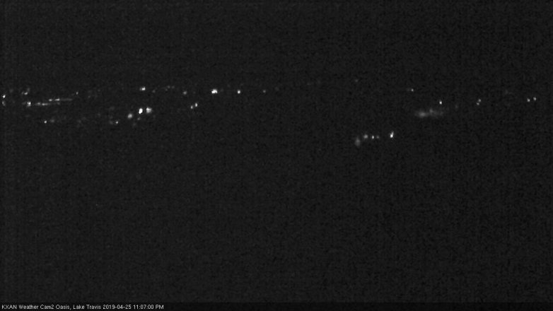 Lake Travis webcam, April 25, 2019 10:10 PM CT