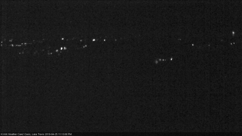 Lake Travis webcam, April 25, 2019 10:15 PM CT