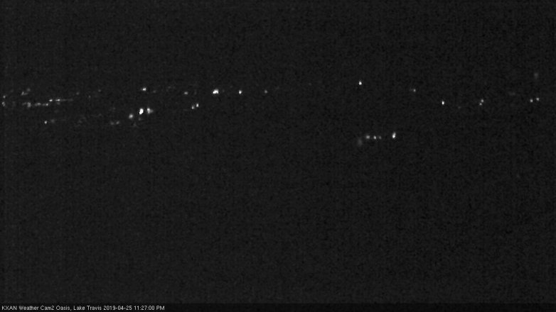 Lake Travis webcam, April 25, 2019 10:30 PM CT
