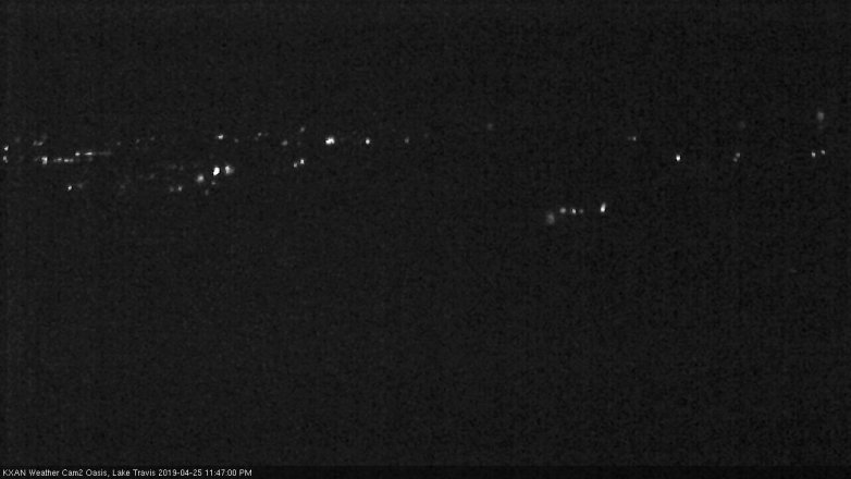 Lake Travis webcam, April 25, 2019 10:50 PM CT