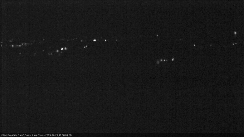 Lake Travis webcam, April 25, 2019 11:00 PM CT