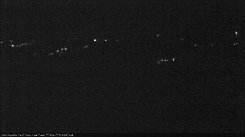 Lake Travis webcam, April 25, 2019 11:30 PM CT