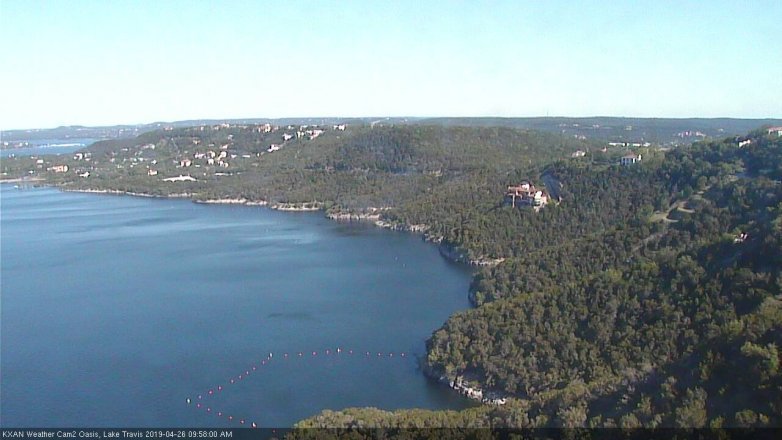 Lake Travis webcam, April 26, 2019 9:00 AM CT