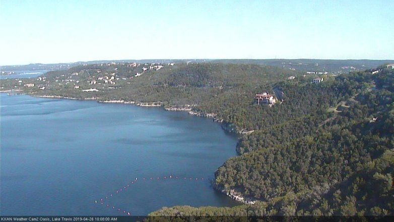 Lake Travis webcam, April 26, 2019 9:10 AM CT