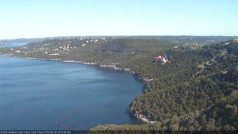 Lake Travis webcam, April 26, 2019 9:20 AM CT