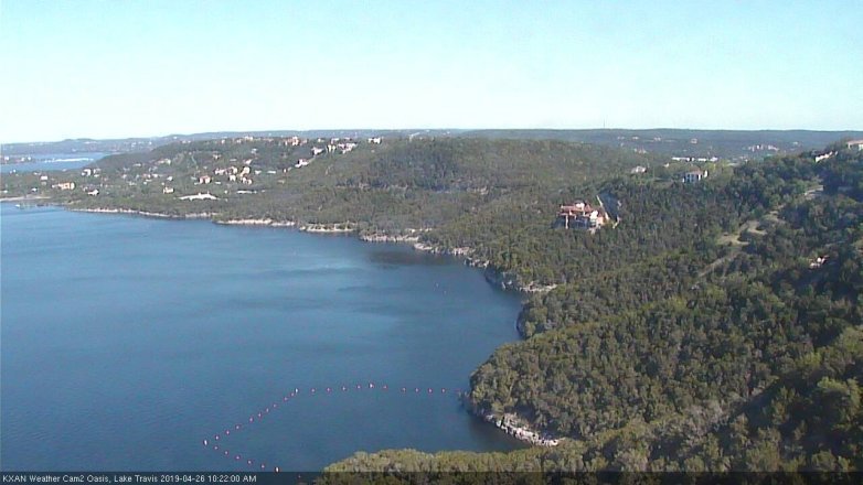 Lake Travis webcam, April 26, 2019 9:25 AM CT