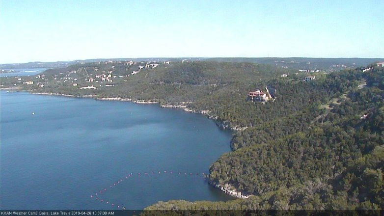 Lake Travis webcam, April 26, 2019 9:40 AM CT