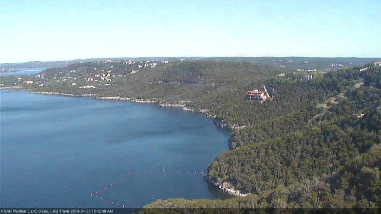 Lake Travis webcam, April 26, 2019 9:45 AM CT