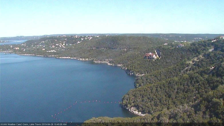 Lake Travis webcam, April 26, 2019 9:50 AM CT