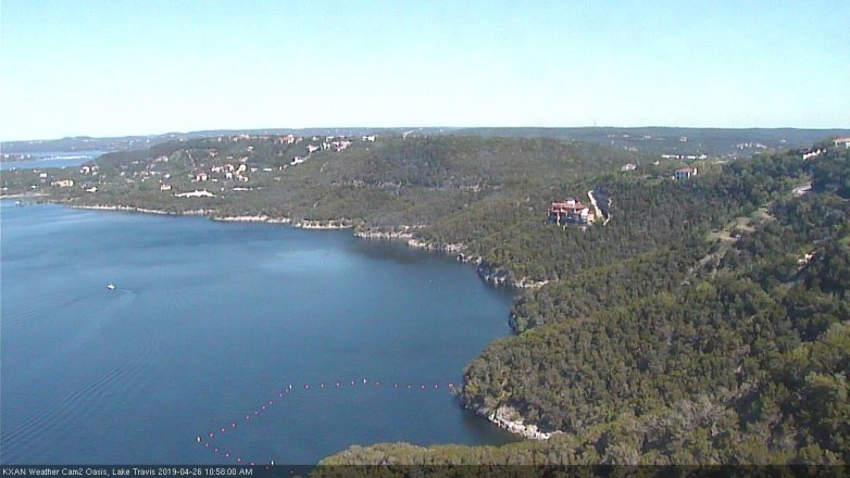 Lake Travis webcam, April 26, 2019 10:00 AM CT