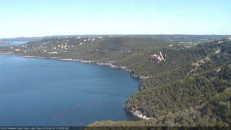 Lake Travis webcam, April 26, 2019 10:05 AM CT