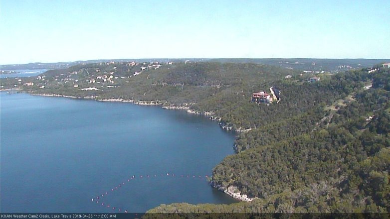 Lake Travis webcam, April 26, 2019 10:15 AM CT