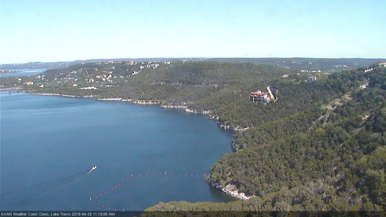Lake Travis webcam, April 26, 2019 10:20 AM CT
