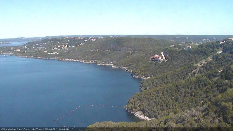 Lake Travis webcam, April 26, 2019 10:25 AM CT