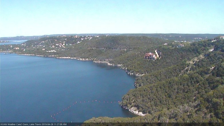 Lake Travis webcam, April 26, 2019 10:30 AM CT