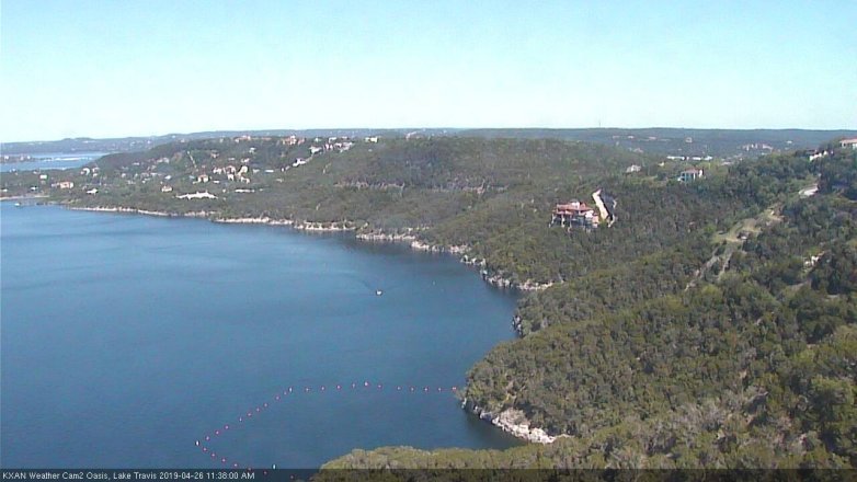 Lake Travis webcam, April 26, 2019 10:40 AM CT