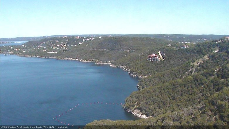 Lake Travis webcam, April 26, 2019 10:45 AM CT