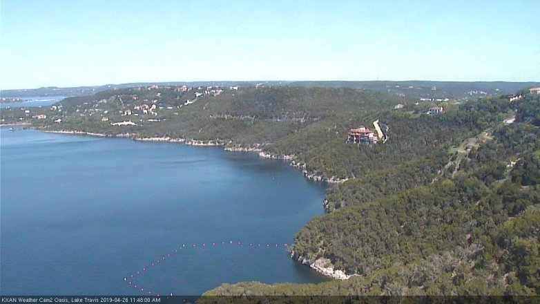 Lake Travis webcam, April 26, 2019 10:50 AM CT