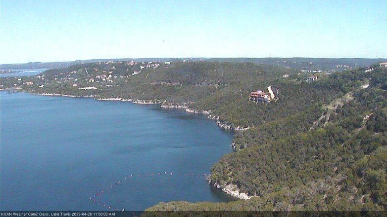 Lake Travis webcam, April 26, 2019 11:00 AM CT