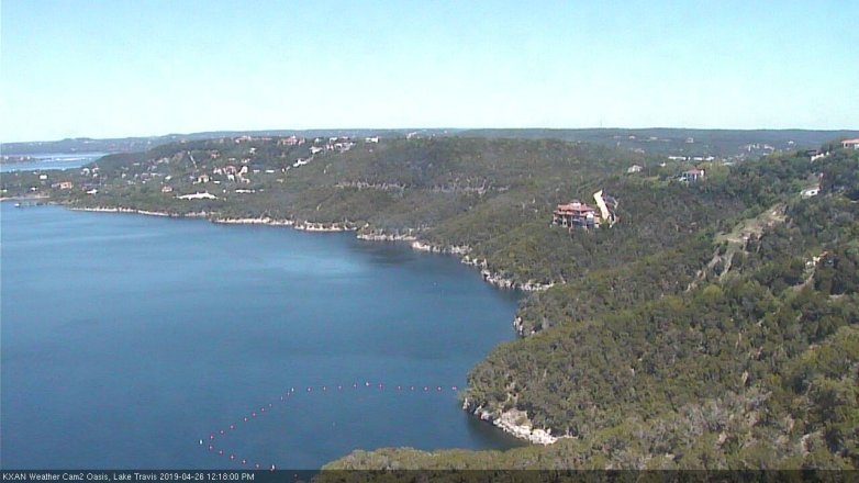 Lake Travis webcam, April 26, 2019 11:20 AM CT