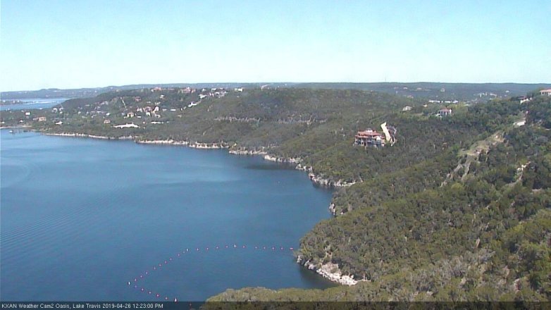Lake Travis webcam, April 26, 2019 11:25 AM CT