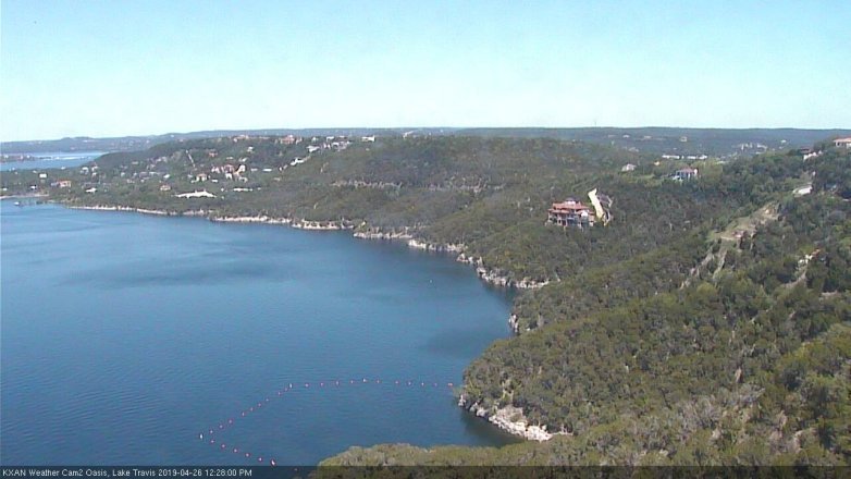 Lake Travis webcam, April 26, 2019 11:30 AM CT