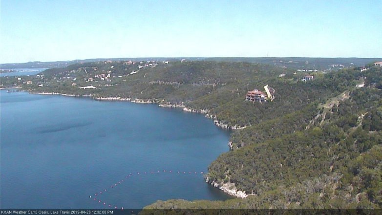Lake Travis webcam, April 26, 2019 11:35 AM CT
