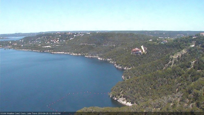 Lake Travis webcam, April 26, 2019 11:40 AM CT