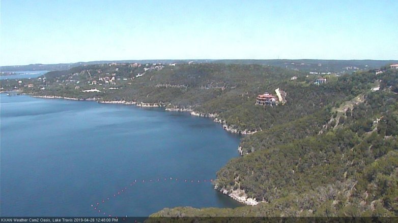 Lake Travis webcam, April 26, 2019 11:50 AM CT